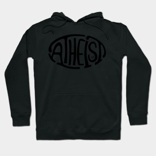 Atheist Oval by Tai's Tees Hoodie